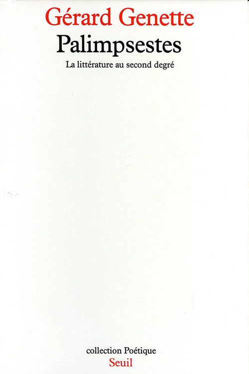 ebook cover of Palimpsestes. La littérature au second degré, by Gérard Genette