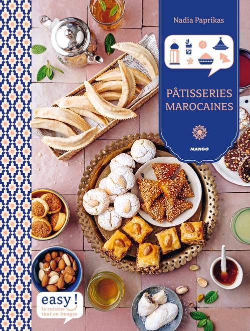Couverture ebook de Pâtisseries marocaines, de Nadia Paprikas