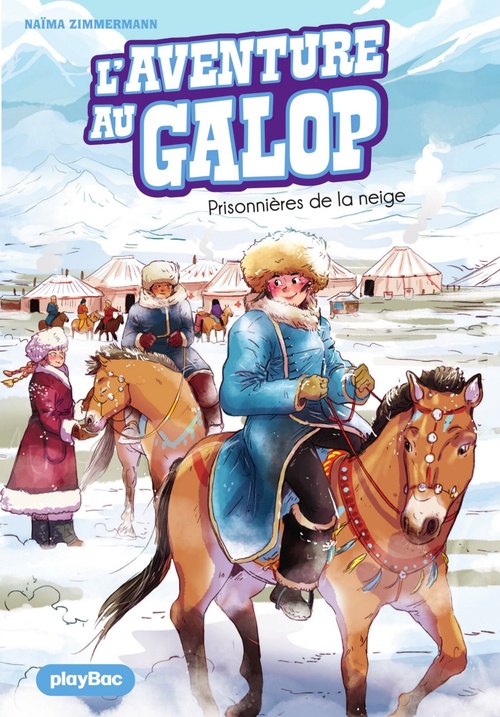 ebook cover of L'Aventure au Galop - Prisonnière de la neige - Tome 4, by N. M. Zimmermann, Ariane Delrieu