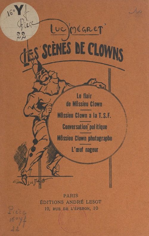 Couverture ebook de Les scènes de clowns, de Luc Megret
