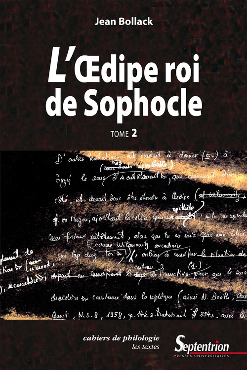 Couverture ebook de L´OEdipe Roi de Sophocle. Tome 2, de Jean Bollack