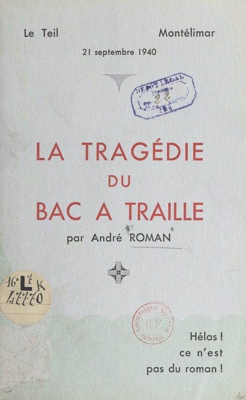 ebook cover of La tragédie du bac à traille, by Andre Roman