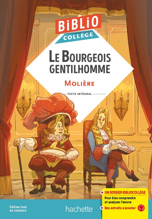 Couverture ebook de BiblioCollège - Le bourgeois gentilhomme, Molière, de Molière