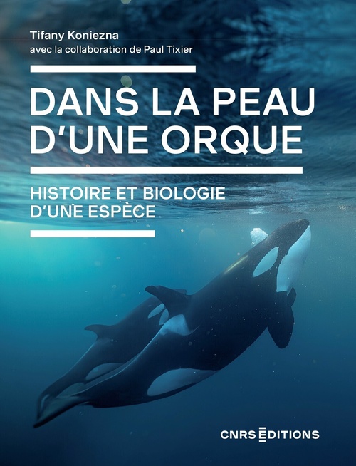 Couverture ebook de Dans la peau d'une orque - Histoire et biologie d'une espèce, de Paul Tixier, Tifany Koniezna