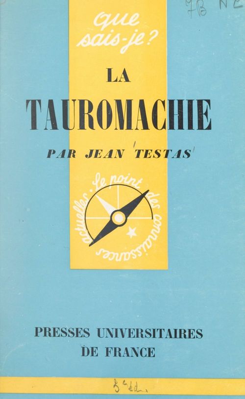 ebook cover of La tauromachie, by Jean Testas