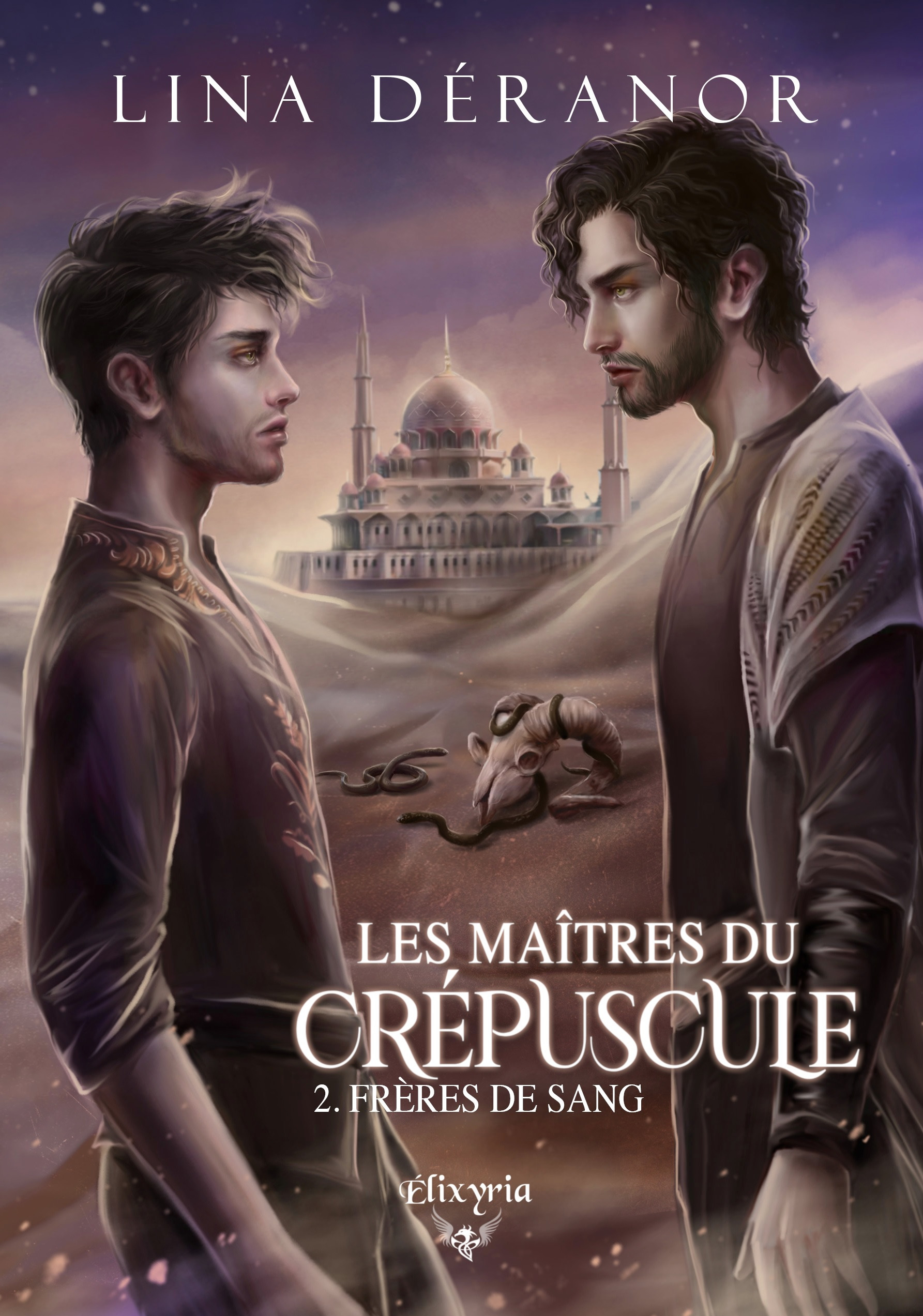 Couverture ebook de Les maîtres du crépuscule - 2 - Frères de sang, de Lina Déranor