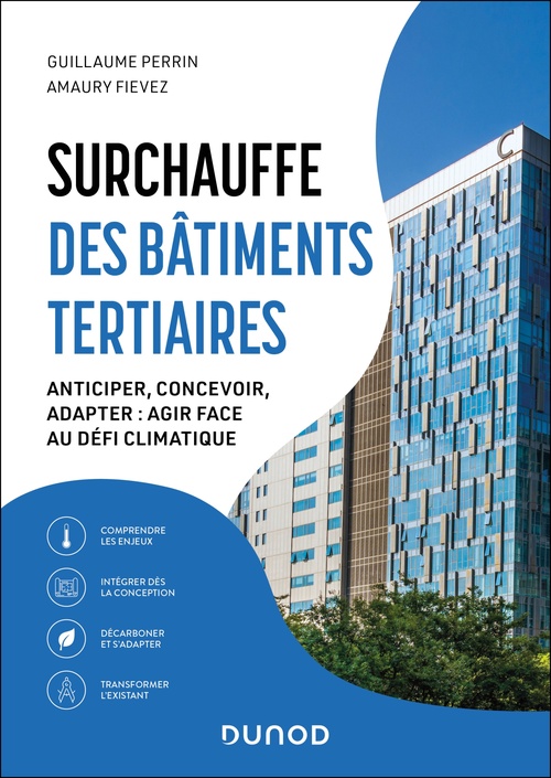 ebook cover of Surchauffe des bâtiments tertiaires, by Guillaume Perrin, Amaury Fievez
