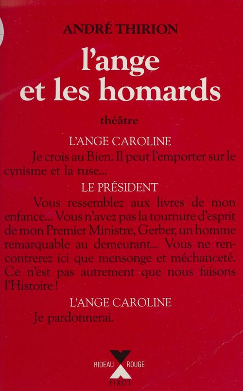 ebook cover of L'Ange et les homards, by André Thirion