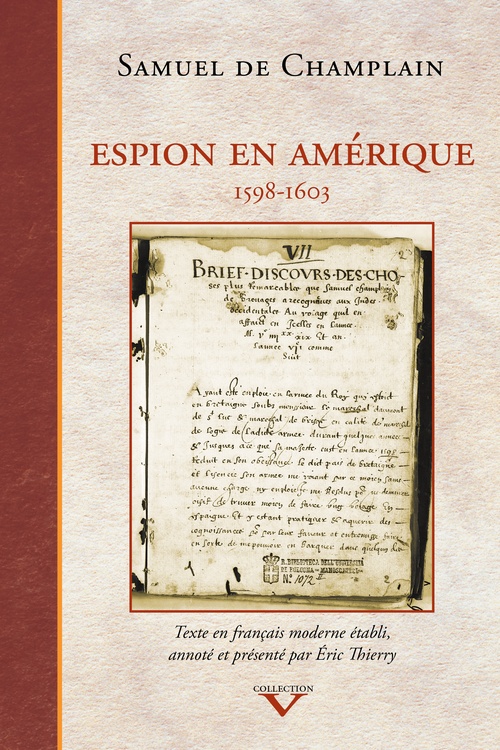 Couverture ebook de Espion en Amérique, 1598-1603, de Samuel de Champlain