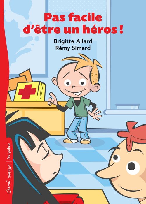 Couverture ebook de Pas facile d'être un héros!, de Brigitte Allard