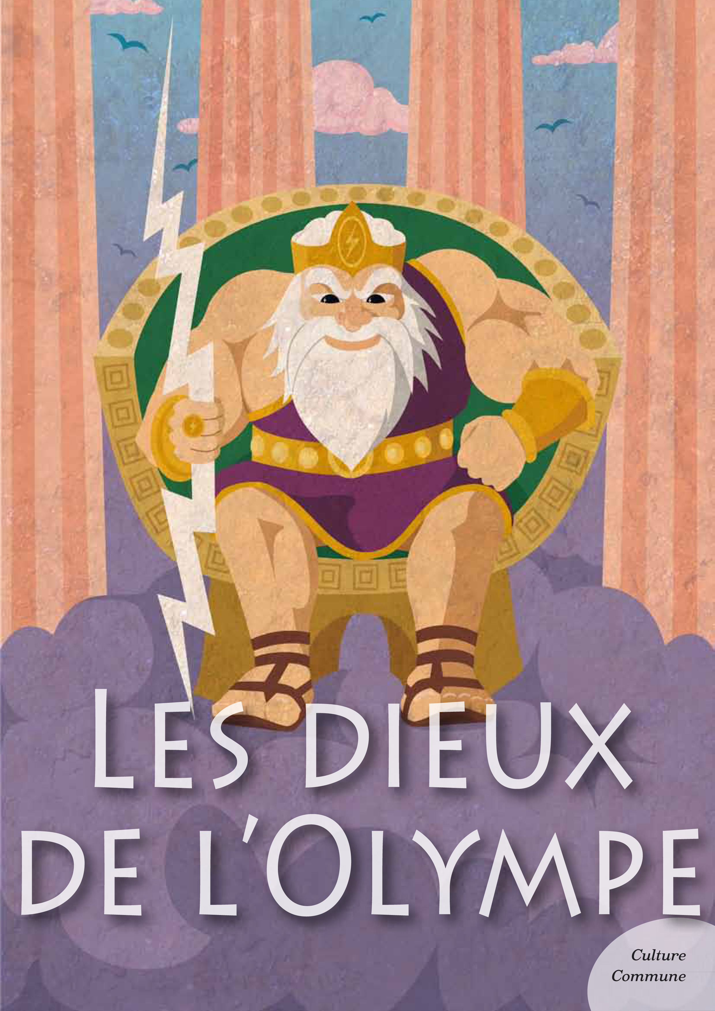 Couverture ebook de Les dieux de l'Olympe (mythologie jeunesse), de Odile De Montalembert