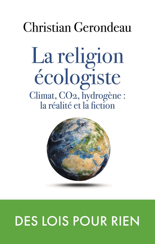 Couverture ebook de La religion écologiste, de Christian Gerondeau