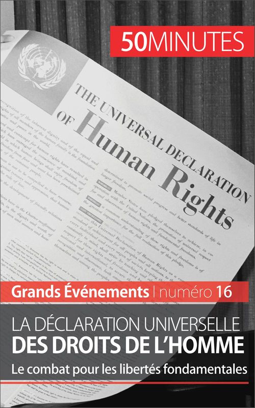 Couverture ebook de La Déclaration universelle des droits de l'homme, de Romain Parmentier