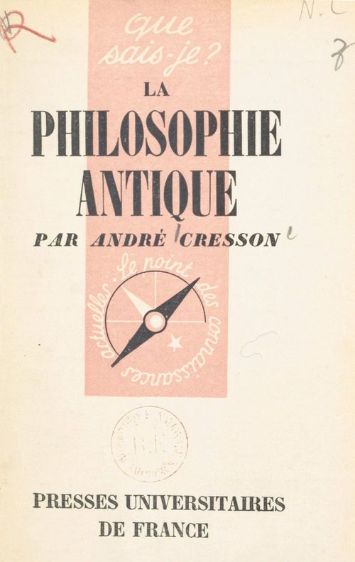 ebook cover of La philosophie antique, by André Cresson