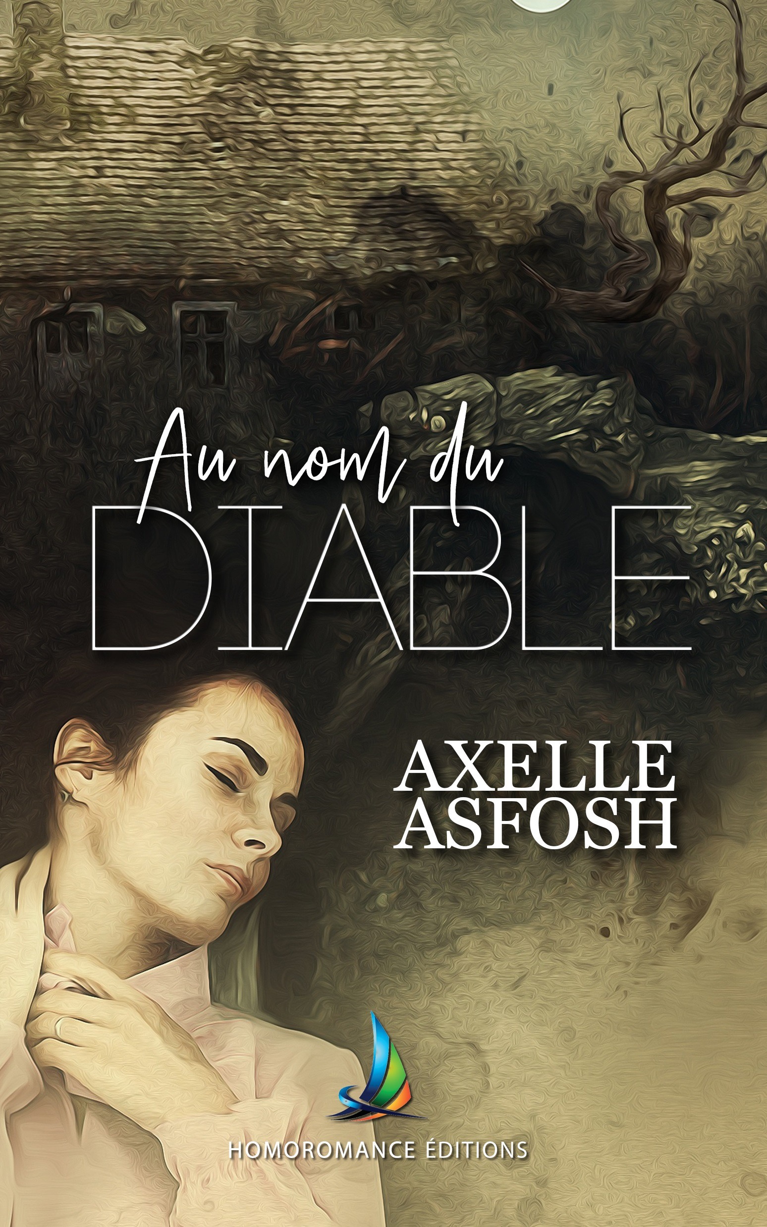 Couverture ebook de Au nom du diable | Nouvelle lesbienne - (Livre lesbien, roman lesbien), de Axelle Asfosh