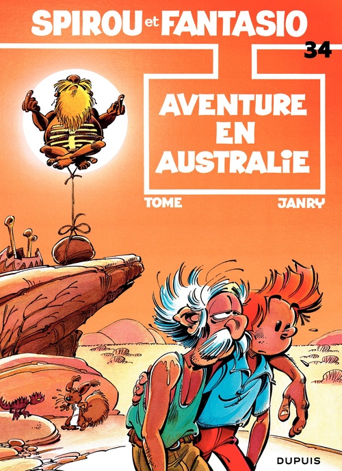 Couverture ebook de Spirou et Fantasio - Tome 34 - Aventure en Australie, de Janry, Tome