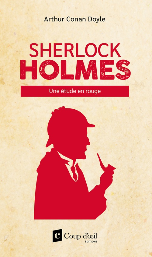 ebook cover of Sherlock Holmes - Une étude en rouge, by Arthur Conan Doyle