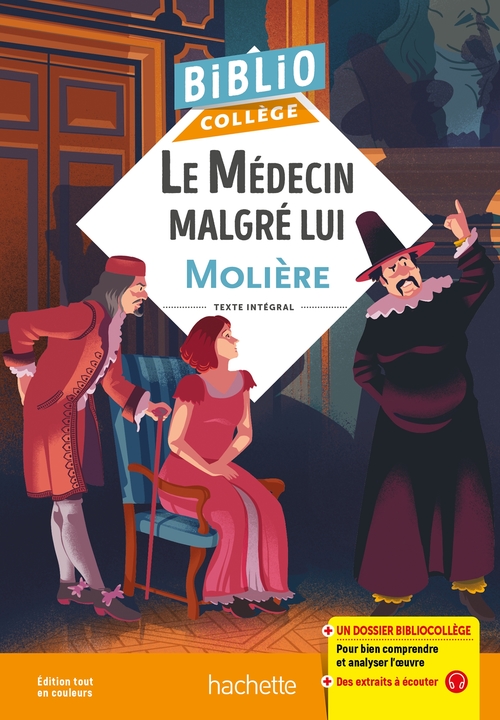 ebook cover of Bibliocollège - Le Médecin malgré lui, Molière, by Chantal Grenot, Isabelle Lisle, Molière