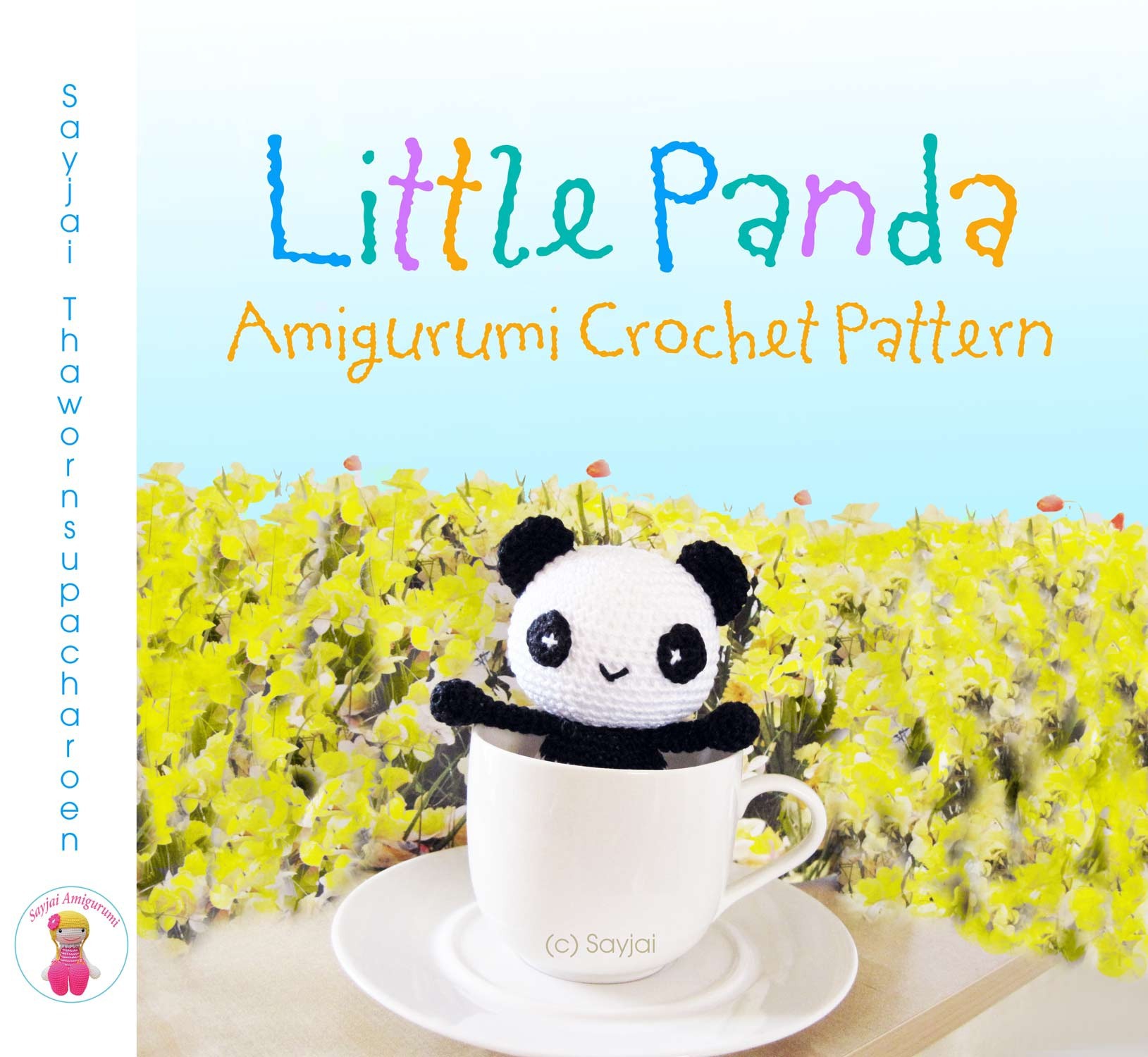 Couverture ebook de Little Panda Amigurumi Crochet Pattern, de Sayjai Thawornsupacharoen