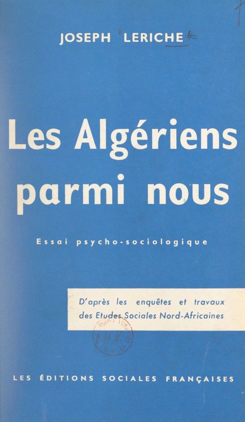Couverture ebook de Les Algériens parmi nous, de Joseph Leriche