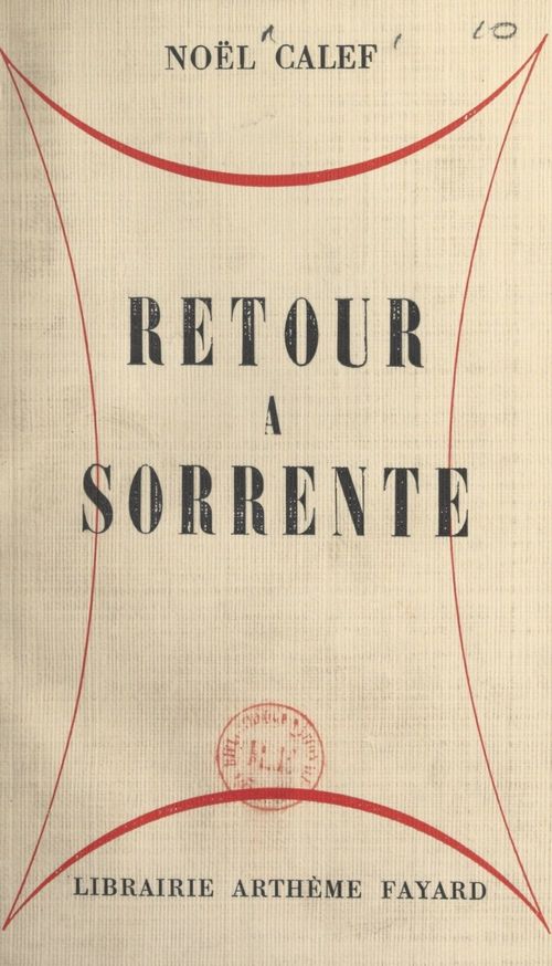 ebook cover of Retour à Sorrente, by Noel Calef