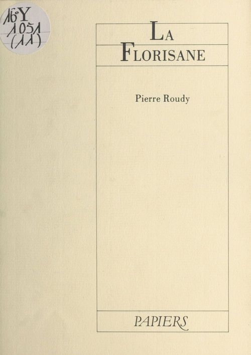 ebook cover of La Florisane, by Pierre Roudy