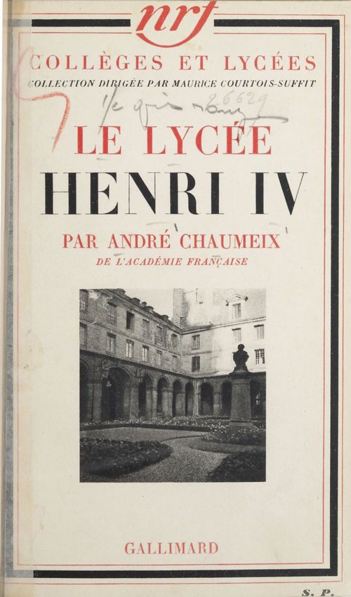 Couverture ebook de Le lycée Henri IV, de André Chaumeix