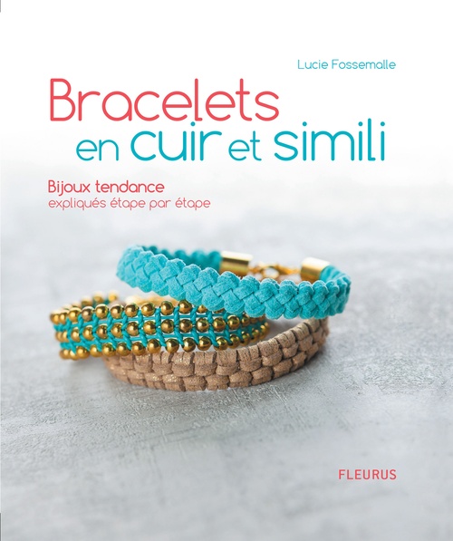 Couverture ebook de Bracelets en cuir et simili, de Lucie Fossemalle