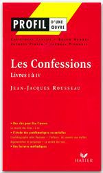 ebook cover of Profil - Rousseau (Jean-Jacques) : Les Confessions (Livres I à IV), by Christophe Carlier, Bruno Hongre, Jacques Perrin, Jacques Pionault