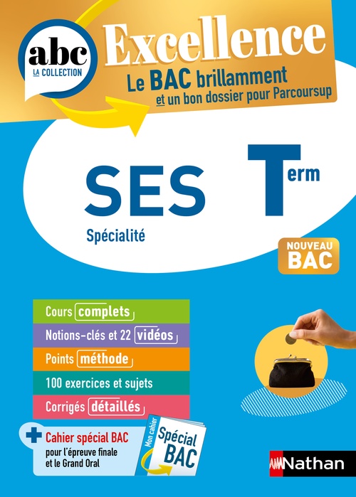 ebook cover of ABC du BAC Excellence SES Terminale, by Karine Charles, Vanessa Garnier, Fabien Gennetier, Michel Stambouli