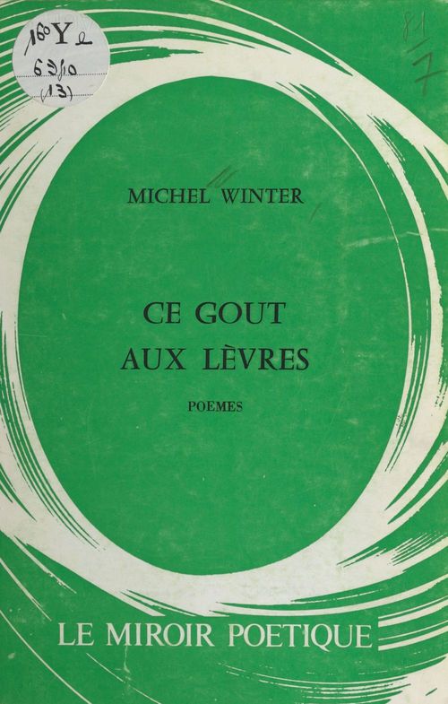 Couverture ebook de Ce goût aux lèvres, de Michel Winter