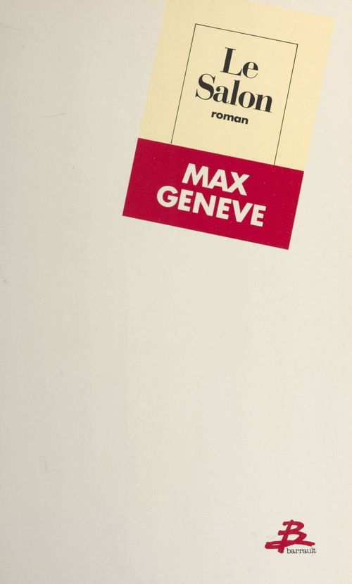 ebook cover of Le salon, by Max Genève