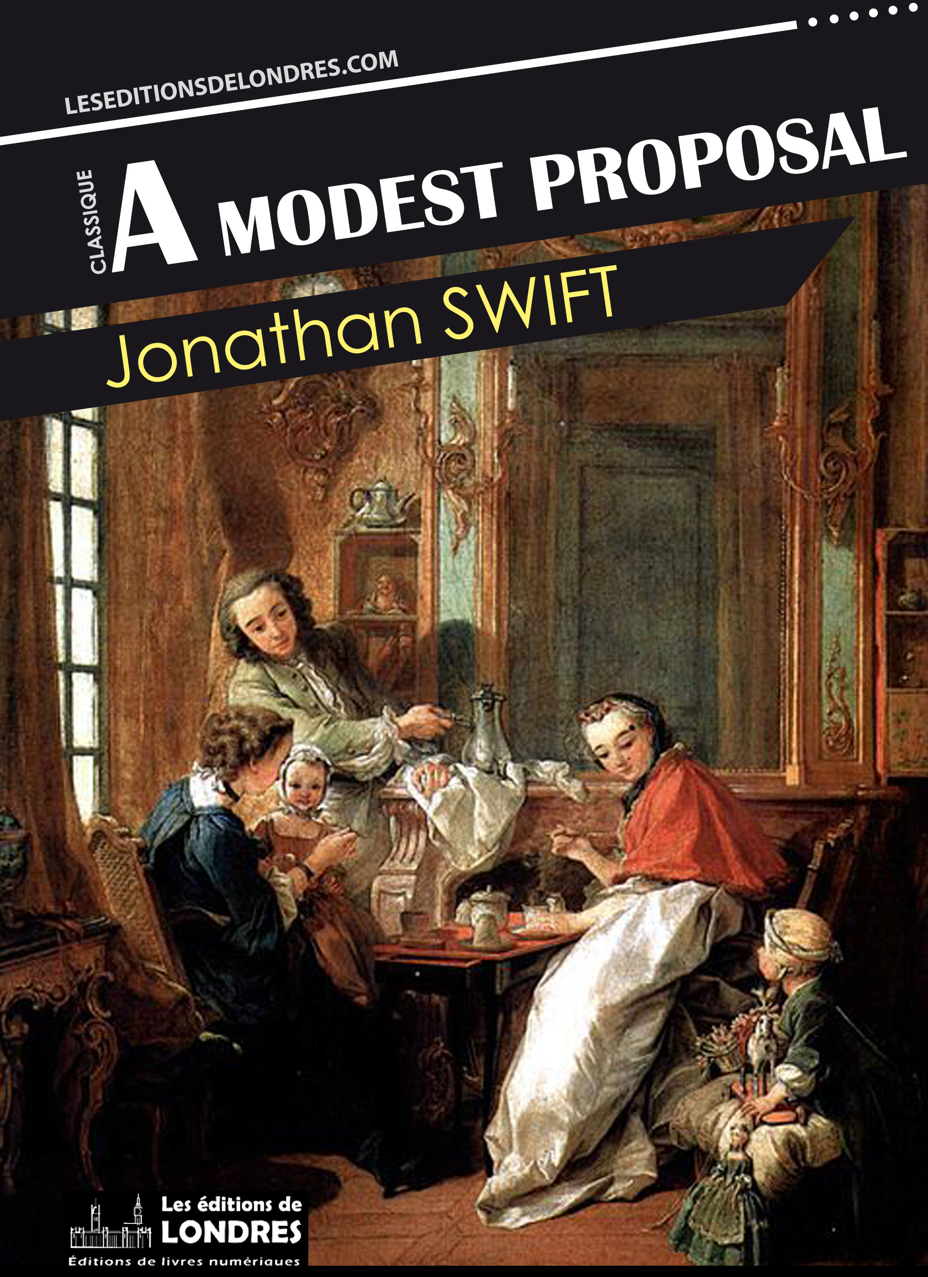 Couverture ebook de A Modest Proposal, de Jonathan Swift