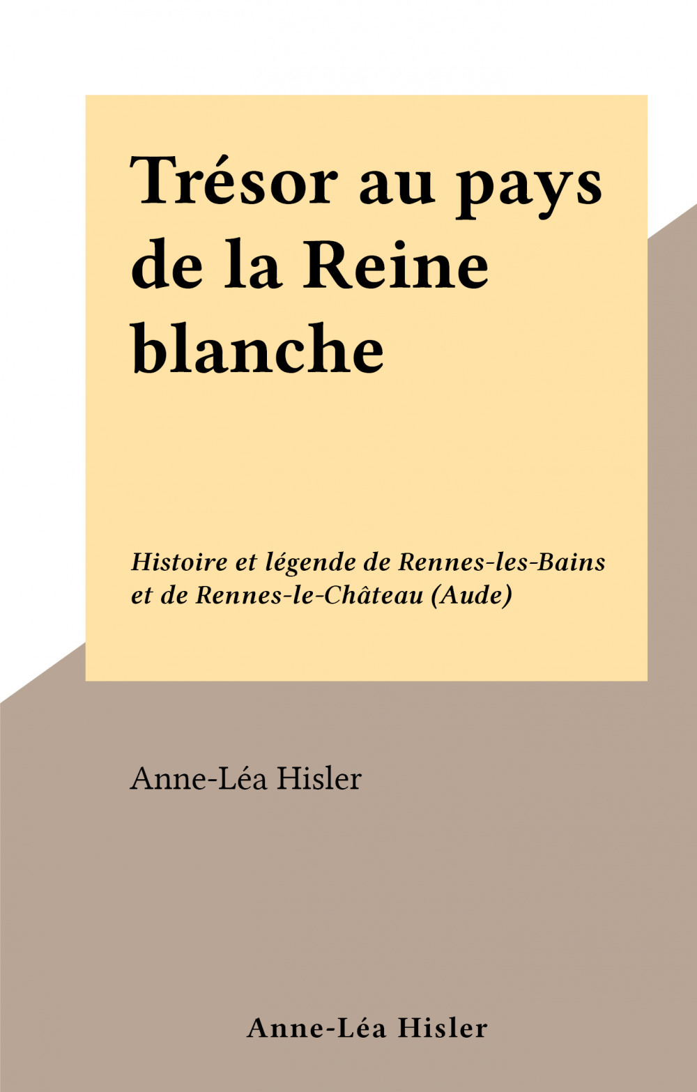 Couverture ebook de Trésor au pays de la Reine blanche, de Anne-Lea Hisler