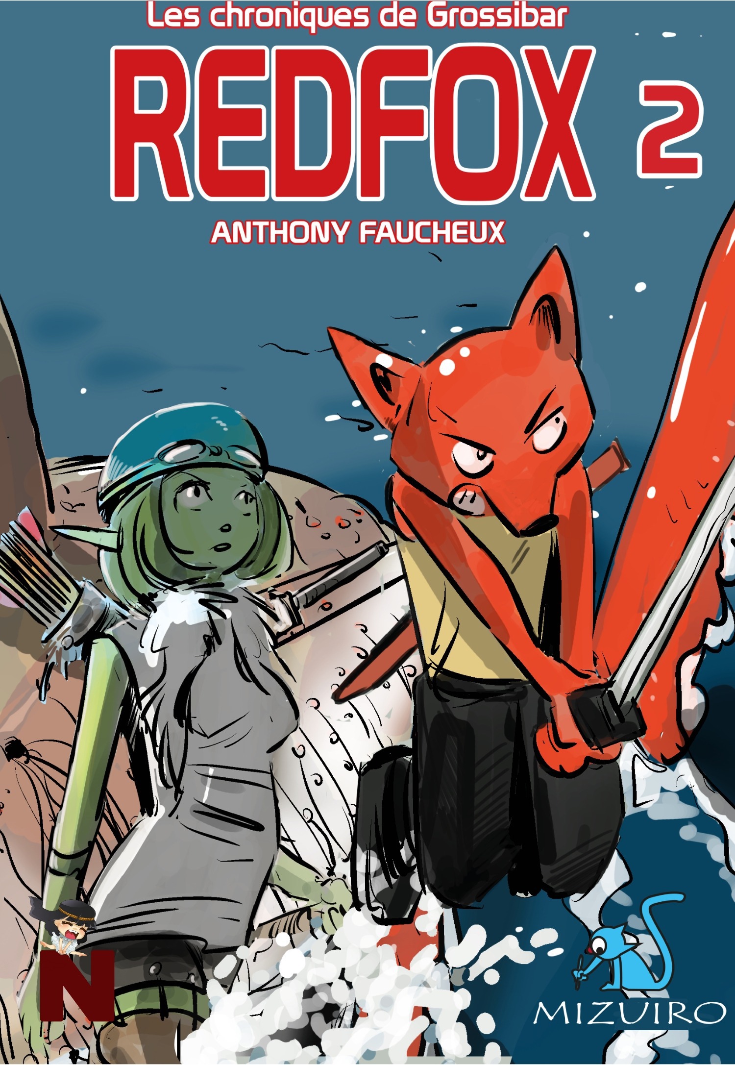 Couverture ebook de Redfox, de Anthony Faucheux