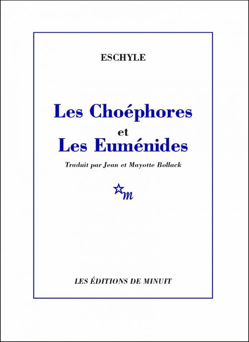 ebook cover of Les Choéphores et Les Euménides, by Eschyle