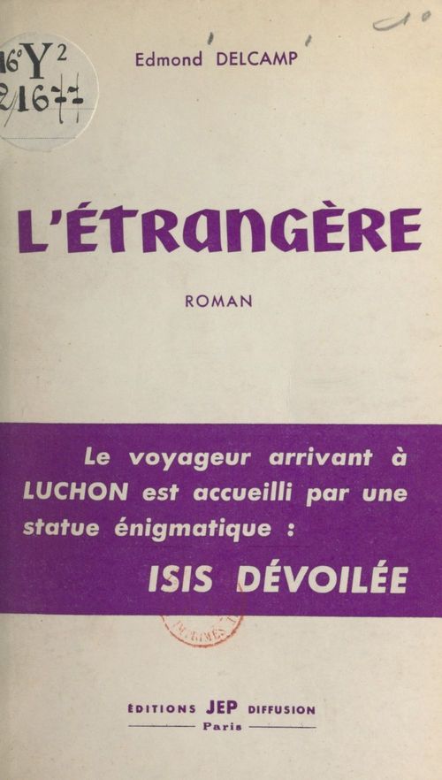 ebook cover of L'étrangère, by Edmond Delcamp