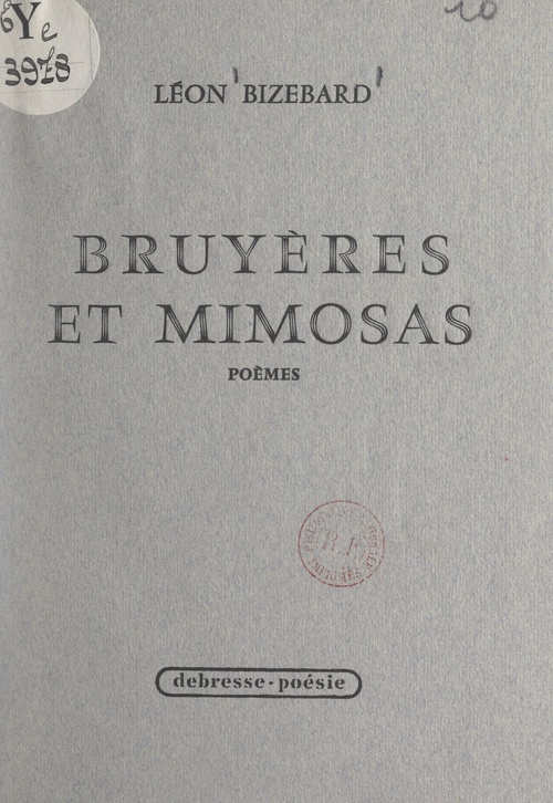 ebook cover of Bruyères et mimosas, by Leon Bizebard