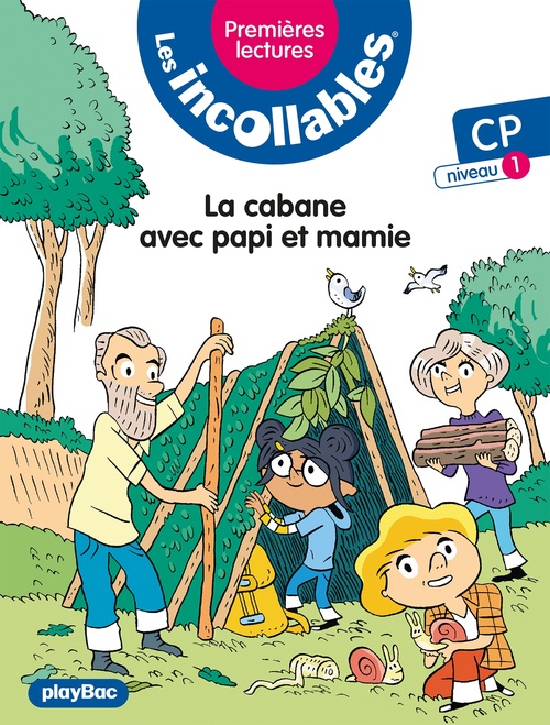 ebook cover of Les incollables - Premières lectures - La cabane avec Papi et mamie- Tome 14 - Niveau 1, by Marie Lenne-Fouquet