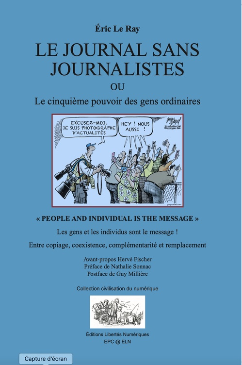 Couverture ebook de Le journal sans journalistes, de Eric Le Ray