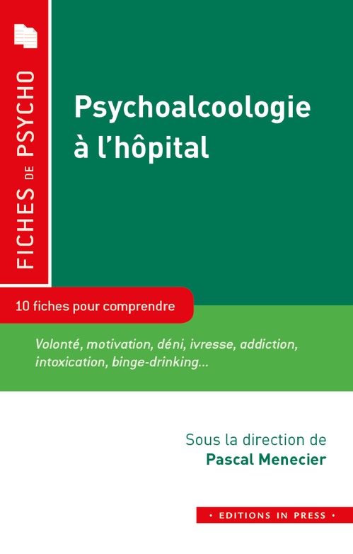 Couverture ebook de Psychoalcoologie à l'hôpital, de Pascal Menecier