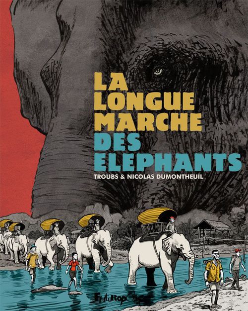 ebook cover of La longue marche des éléphants, by Nicolas Dumontheuil, Troubs