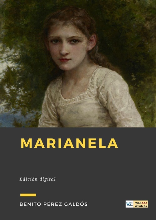 ebook cover of Marianela, by Benito Pérez Galdós