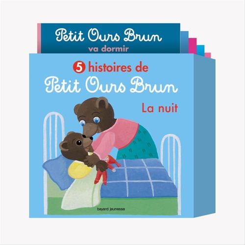 Couverture ebook de 5 histoires de Petit Ours Brun, la nuit, de Danièle Bour