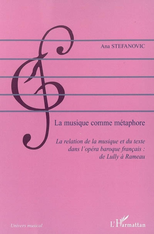ebook cover of La musique comme métaphore, by Ana Stefanovic