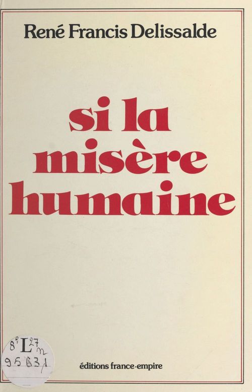 ebook cover of Si la misère humaine, by Rene-Francis Delissalde