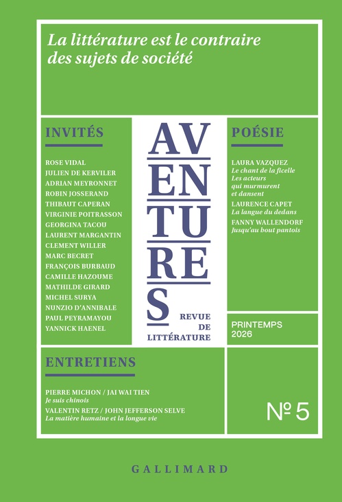 ebook cover of Revue Aventures N°5 (Printemps 2026), by Collectifs