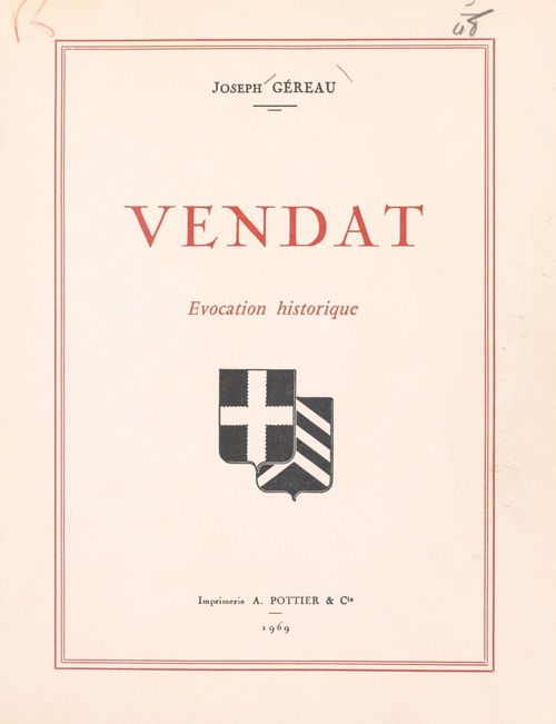 Couverture ebook de Vendat, de Joseph Gereau
