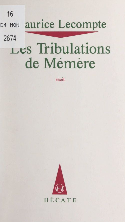 ebook cover of Les tribulations de Mémère, by Maurice Lecompte