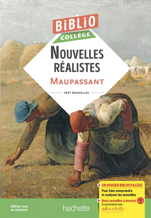 ebook cover of BiblioCollège Nouvelles réalistes  (Maupassant), by Guy de Maupassant